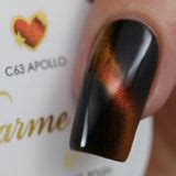 Charme Gel / Cat Eye C63 Apollo - Orange Gold Fall Chameleon Gel Polish ...
