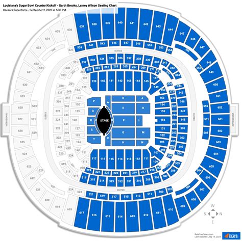 Caesars Superdome Concert Seating Chart - RateYourSeats.com