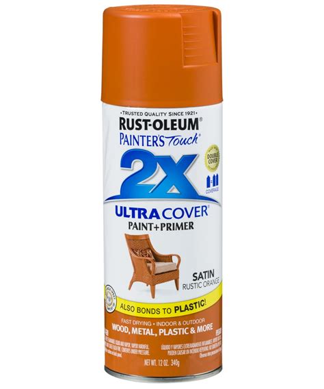 Rust-Oleum Painter's Touch 314753 12-Ounce Satin Rustic Orange Spray ...