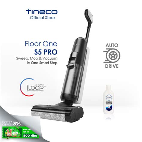 Promo Tineco Floor One S5 PRO Smart Wet Dry Cordless Vacuum Cleaner ...