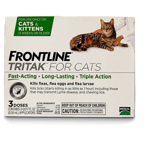 FRONTLINE TRITAK Cat Flea Treatment, For cats 12 weeks or older | eBay