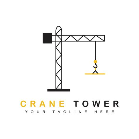 crane logo template, tower crane icon. building construction logo vector illustration. 15279993 ...