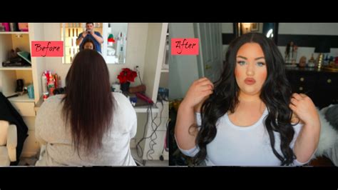 Before & After Partial Sew In Hair Extensions ft. UNiceHair - YouTube