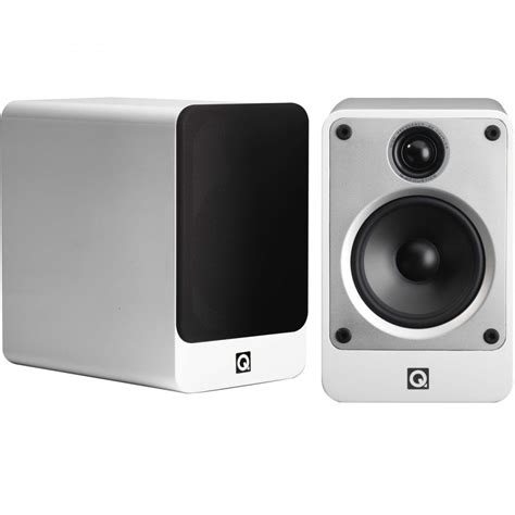 Q acoustics Concept 20 Bookshelf Speakers White (Pair) - Audiophonics