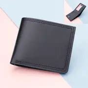 Simple Solid Color Small Wallet Cute Faux Leather Wallet - Temu