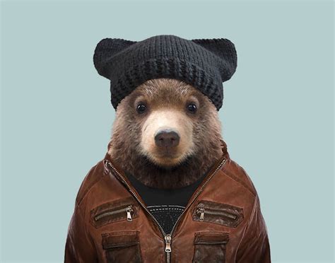 Super Cute Animals Dressed As Humans Portraits By Yago Partal