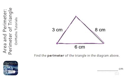 Area and Perimeter: Perimeter of Triangle (Grade 3) - OnMaths GCSE Maths Revision - YouTube