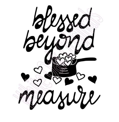 Blessed Beyond Measure svg | Etsy