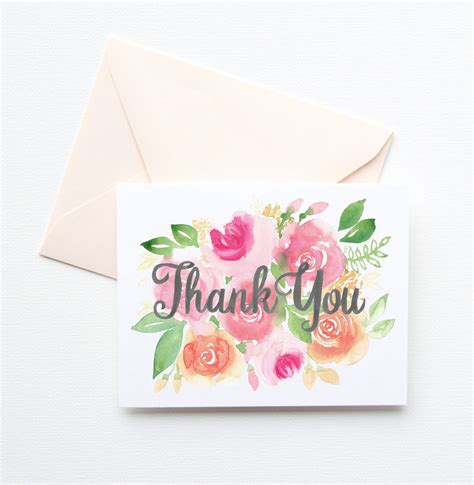 THANK YOU BLOOMS – Mospens Studio | Flower birthday cards, Thank you ...