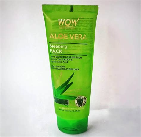 WOW Aloe Vera Gel Sleeping Pack| Review - Zig Zac Mania