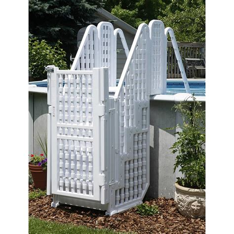 Easy Pool Step Entry System with Gate