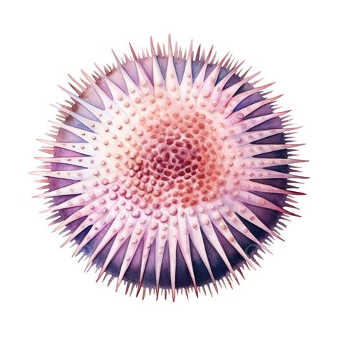 Sea Urchin Watercolor, Sea Urchin, Urchin, Animal PNG Transparent Image ...