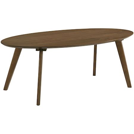 Elements Razor TRZ100CT Mid-Century Modern Oval Coffee Table | Royal ...
