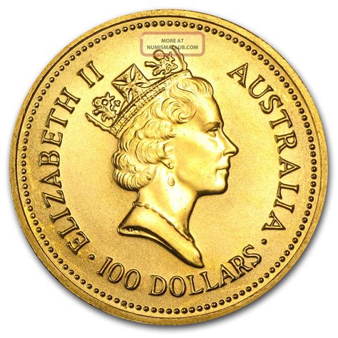 1 Oz Gold Australian Kangaroo/nugget Coin - Random Year Coin - Sku 14