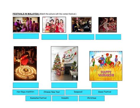 Festivals in Malaysia worksheet | Economics lessons, School subjects, Special education