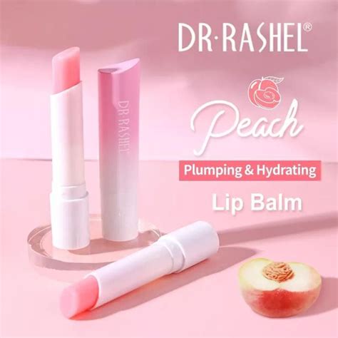 Dr Rashel Peach Lip Balm Plumping and Hydrating Nourishing | Peach lip balm, Lip plumping balm ...