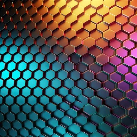 Premium AI Image | A honeycomb pattern