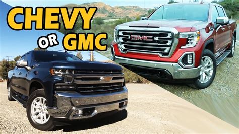 2019-2022 Chevy Silverado vs GMC Sierra 1500 Truck Comparison - YouTube