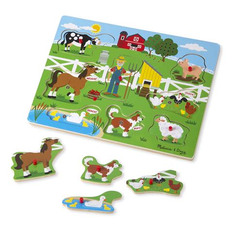 Melissa & Doug Old MacDonald's Farm Sound Puzzle - Walmart.com