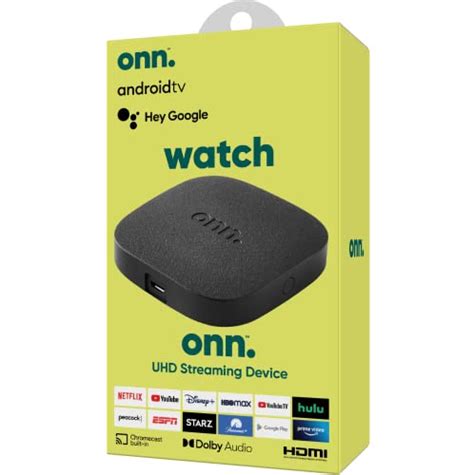 Onn Google Tv 4k Streaming Box Remote | Lowpi