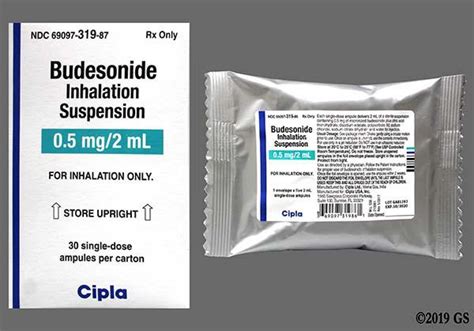 Budesonide Inhalation Suspension 0.5 mg / 2 mL SDV CIP0319-87 | AMSCO Medical