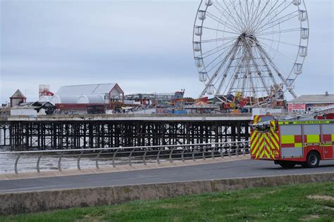 In pictures - Large fire engulfs Blackpool's Central Pier - LancsLive