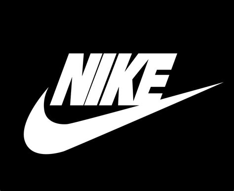 Nike Logo White With Name Clothes Design Icon Abstract football Vector Illustration With Black ...