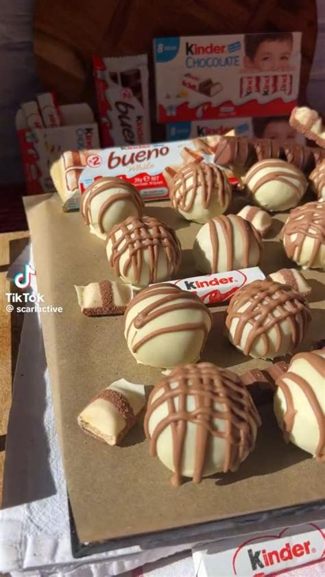 Kinder bueno balls 🤍🍫 in 2024 | Quick recipes snacks, Sweet snacks recipes, Dessert recipes easy