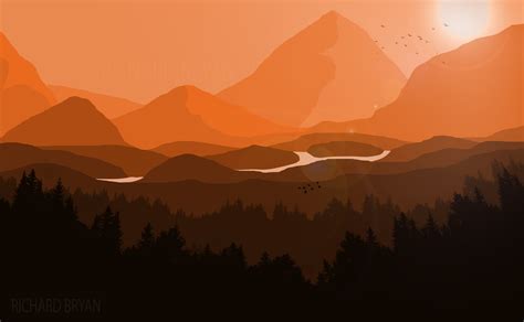 ArtStation - 2D landscape art