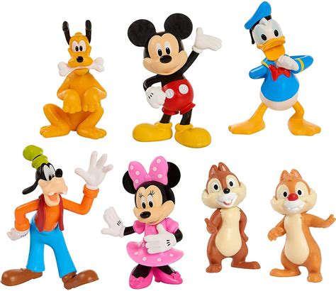 Disney Junior Mickey, Minnie, Donald, Goofy, Pluto, Chip & Dale Figure ...