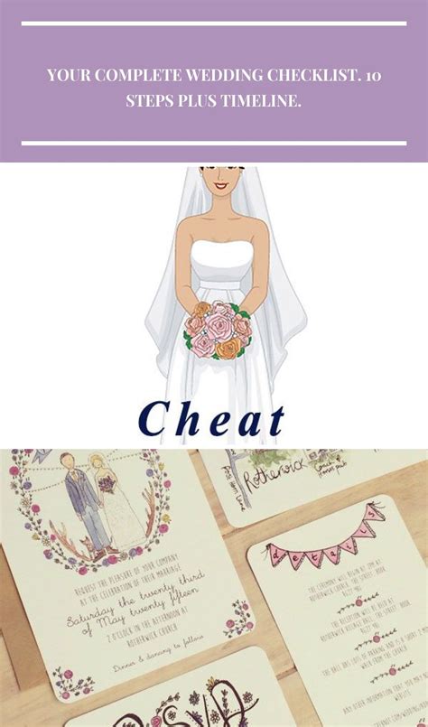 Custom wedding planning checklist. This wedding cheat sheet helps you ...