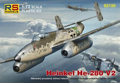 Scale plastic kit 1/72 Heinkel He-280 Juma 004 4 decal v. for Luftwaffe ...