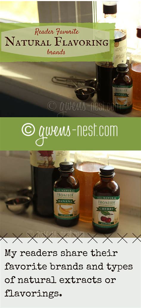 Favorite Natural Flavoring - Gwen's Nest