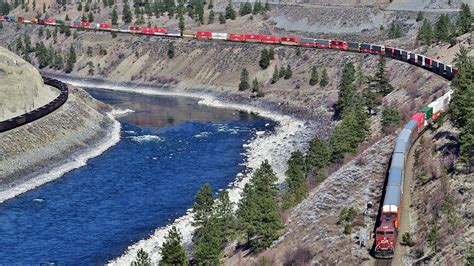 Fraser Canyon TRAINS! with EPIC Meet, and Heavy Action on the CN ...