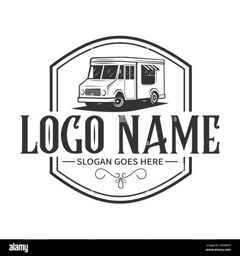 Vintage street food truck logo template vector Stock Vector Image & Art ...