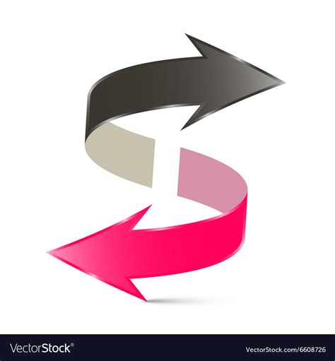 Double Arrow Royalty Free Vector Image - VectorStock