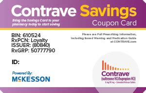 CONTRAVE® Coupon & Savings Card | CONTRAVE (naltrexone HCI/bupropion HCI)