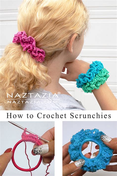 How to Crochet Scrunchies - Naztazia