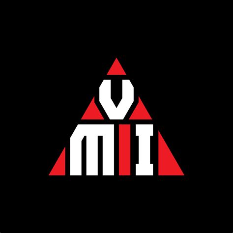 VMI triangle letter logo design with triangle shape. VMI triangle logo ...