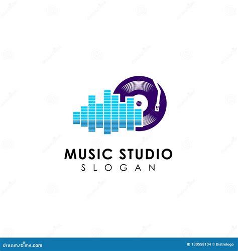 Music Studio Logo Designs Template Stock Vector - Illustration of logo ...