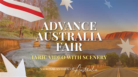 Advance Australia Fair (Lyrics Video) | Australian National Anthem | One And Free - 2021 Lyrics ...