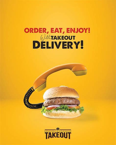 Takeout Illustration Base Creative | Food poster design, Food advertising, Food graphic design