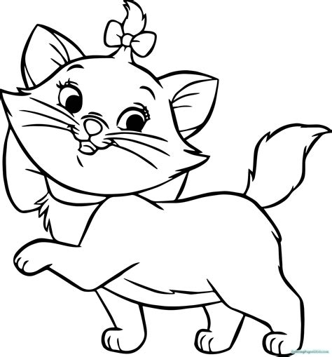 Kitten Coloring Pages at GetDrawings | Free download