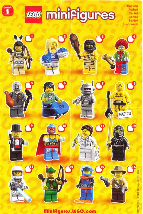 LEGO 8683 LEGO Minifigures, Series 1 Instructions, Minifigures | Lego minifigures, Mini figures ...