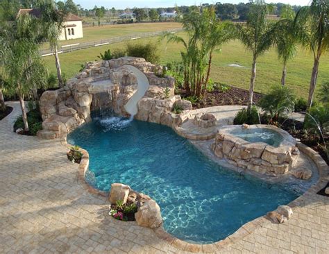 Blue Fountain Pools: Rock/Waterfall/Slide Pools