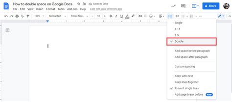 How to double-space on Google Docs - Android Authority