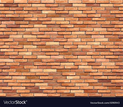 Brown brick wall seamless background Royalty Free Vector