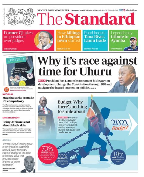 The Standard ePaper - Get the latest newspapers, magazines and journals from Kenya