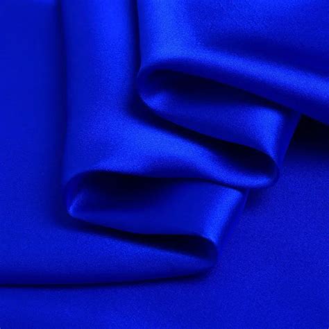 Royal Blue Charmeuse Fabric 100% Pure Silk for Fashion | YTFabric.com