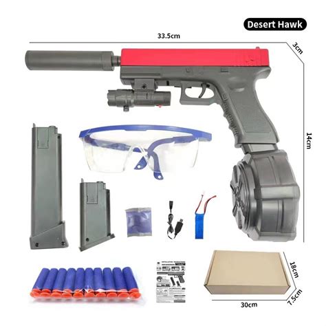 Electric Gel Ball Blaster Gun Manual Splatter Ball Blaster with 30000 W ...